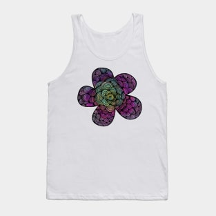 Rainbow flower Tank Top